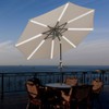 Yescom 9ft 8 Ribs Solar Powered Patio Umbrella with Tilt