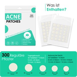 300 PCS Pimple Patches Spot Patches Acne Treatment Absorbing Cover Invisible Blemish Cover Spot Sticker for Fast Acting Skincare