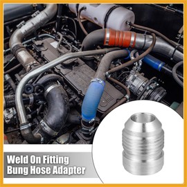 Partuto 4pcs Car 10AN Male Weld on Fitting Bung Hose Adapter Fuel Oil Replacement