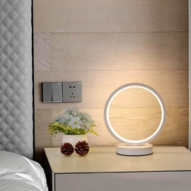 LED Circle Light, Minimalist Desk Lamp