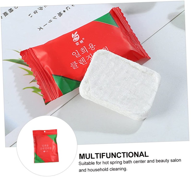 Baluue 1 Pack Disposable Towels for Travel Red Compressed Wipes