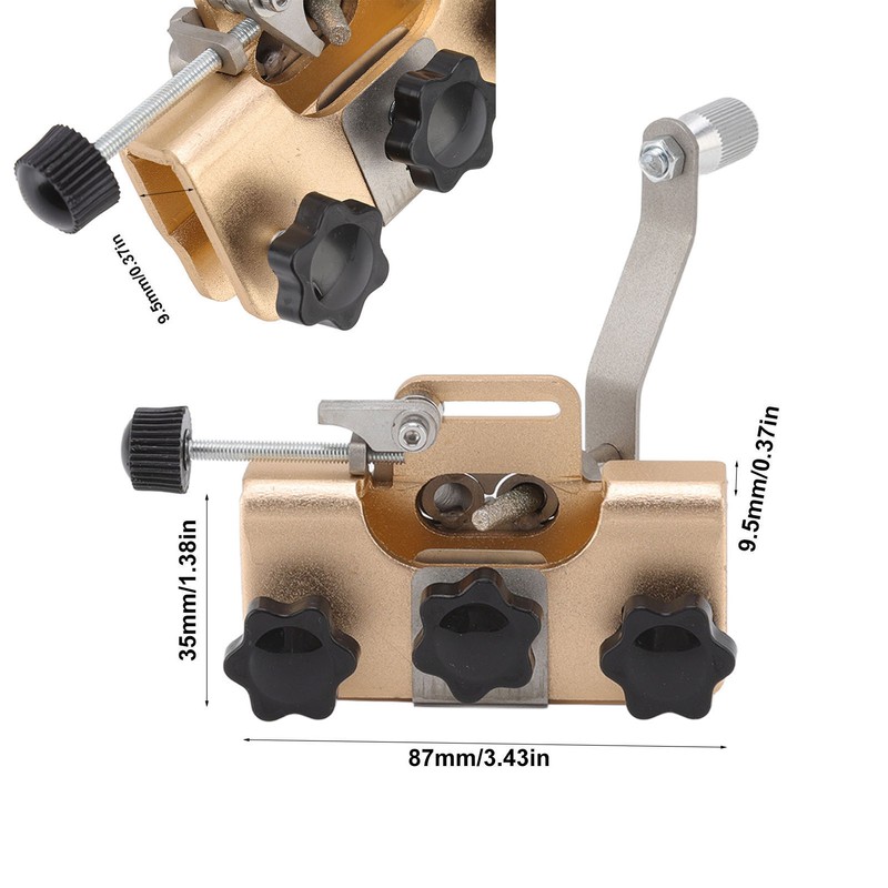 Chainsaw Sharpener Portable Lightweight Hand Crank Chain Sharpening Jig for