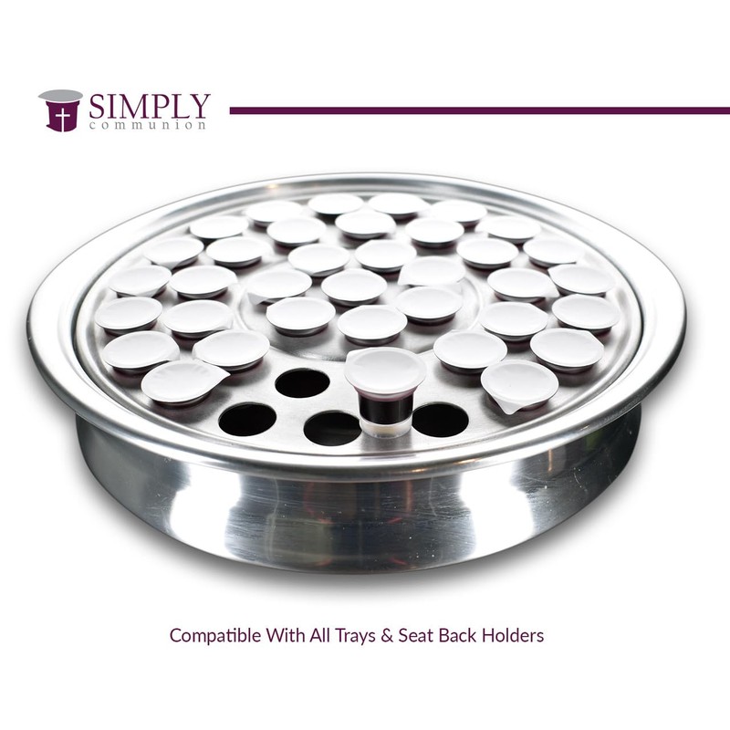 Cups Pre-filled Communion Cups - Tray & Seatback Pew Compatible