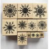 Snowflake Rubber Stamp Set