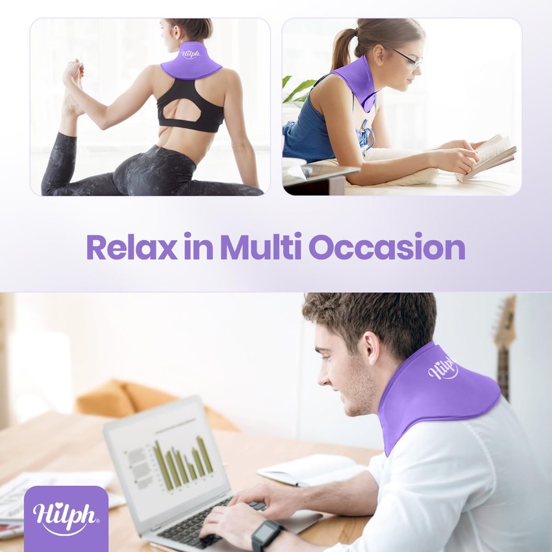 Hilph Neck Ice Pack for Injuries, Reusable Neck Ice Pack