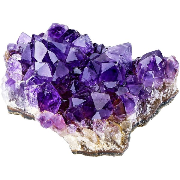 Top Plaza Natural Amethyst Geode Cave Healing Crystal Stones Rock Cluster Druzy Witchcraft Raw Amethyst Gemstone Specimen (0.66-0.88 lb)