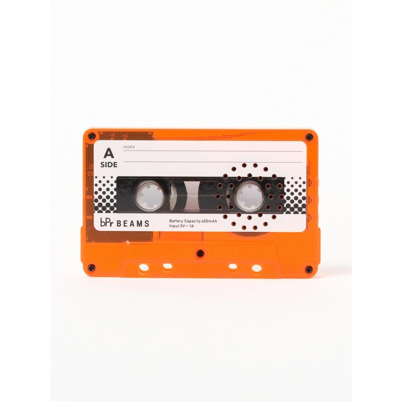 bPr BEAMS Mobile Case Cover Cassette Tape Bluetooth Speaker, ORANGE_SKELETON