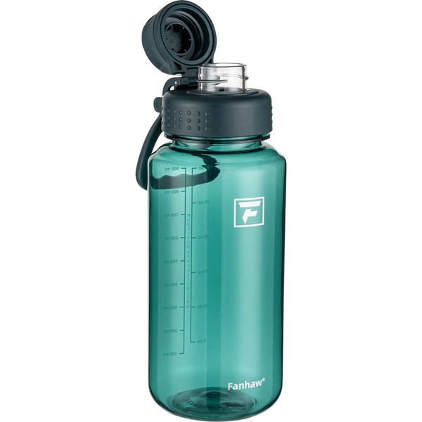 Fanhaw 32 oz Clear Water Bottle with Fast-Flow Spout Lid,