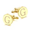 LOLIAS Cuff Links Mens Accessories Jewelry Classic Initial Cufflinks with