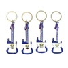 Guitar Shaped El Salvador Flag Design Keychain Bottle Opener Set
