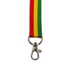 PinMaze Rasta Jamaican Lanyard Badge Keychain Badge ID Holder