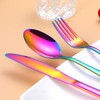Travel Utensils,Reusable Silverware Set To Go Portable Cutlery Set with