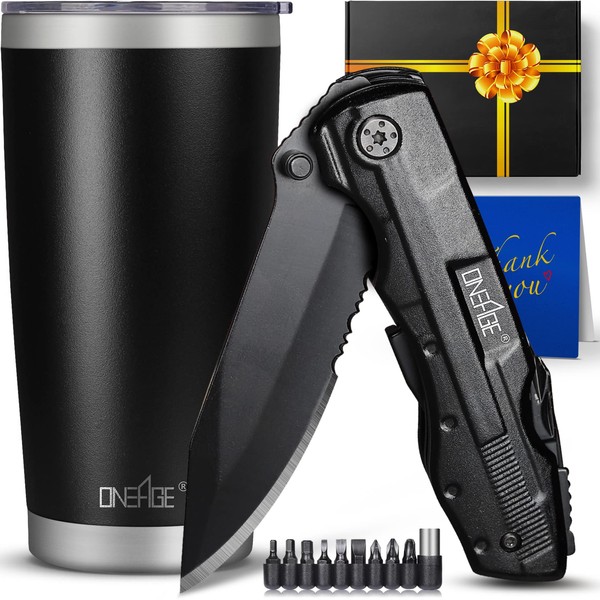 Gifts for Men Dad Brother,Tumbler Multitool Knife Set,Mens Christmas Gift,Gifts