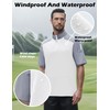 KGGEOO Wind and Water Resistant Cage Jacket Short Sleeve Golf
