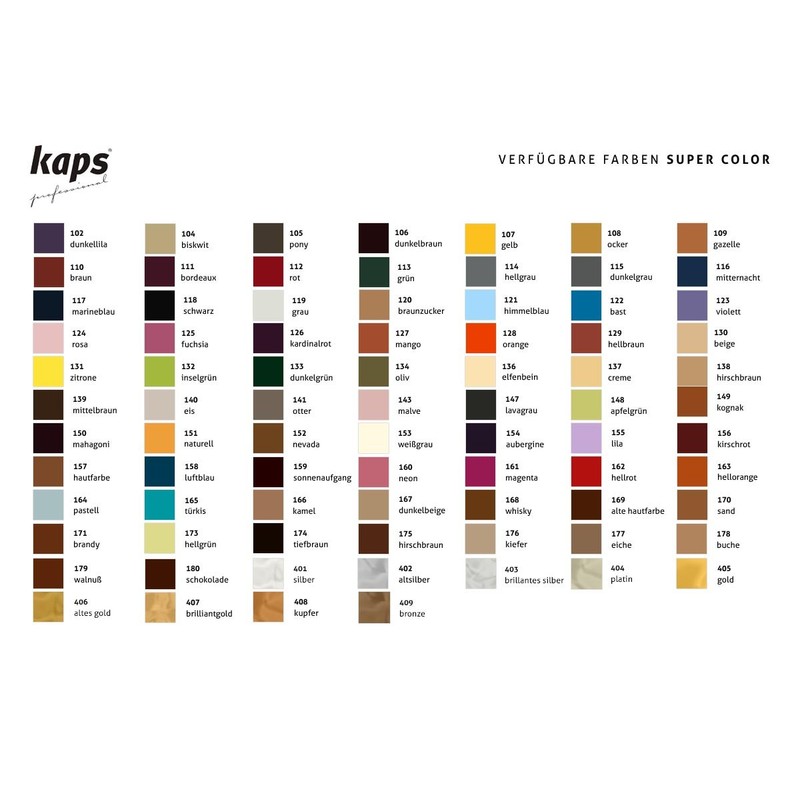 Kaps Dye Paint For Leather Shoes And Bags With Sponge