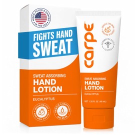 Carpe Antiperspirant Hand Lotion, A dermatologist-recommended, non-irritating, smooth lotion that helps stops hand sweat, Great for hyperhidrosis