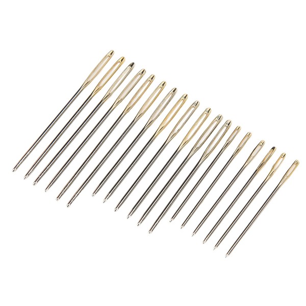 Agujas de Coser de 18 Piezas, Aguja de Ojo Grande