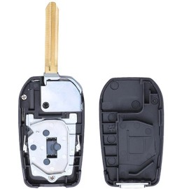 KEYECU Modified Flip Remote Key Case Fob 3 Button for Scion tC for Toyota 4Runner Hilux