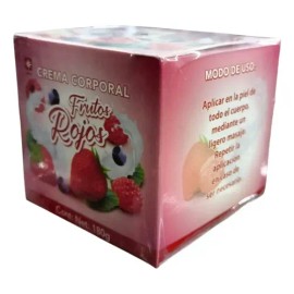 Crema Corporal de Frutos Rojos LA SANTISIMA NATURAL para Suavidad y Frescura, 180 g