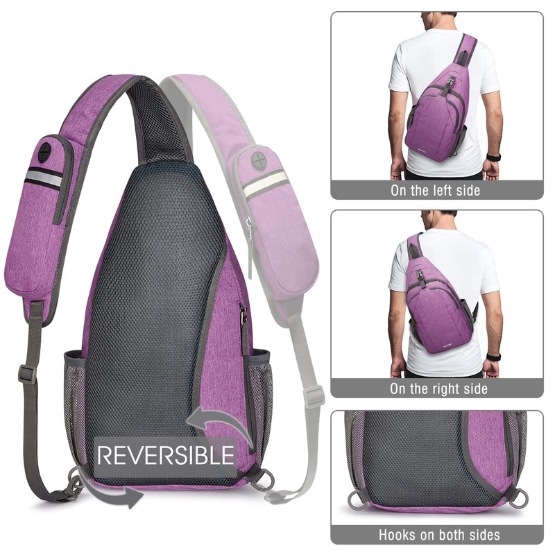 G4Free Unisex Shoulder Bags (Pack of 1), Light Purple, L,