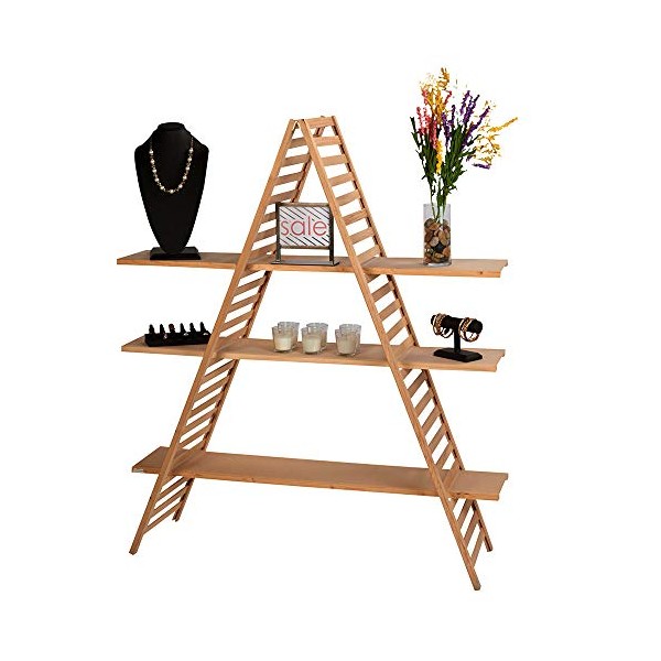 SSWBasics A-Frame Wood Display Unit