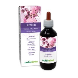 Lapacho or PAU d'arco (Tabebuia avellanedae or Tecoma curialis) bark Alcohol-Free Mother Tincture Naturalma | Liquid Extract Drops 200 ml | Food Supplement | Vegan