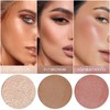 FALOCUTUS 3 Pcs MEDIUM Contour Stick Set,Cream Blush & Highlighter