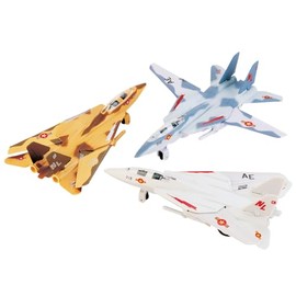 Playmaker Toys United States Air Force Grumman F-14 Tomcat SetOf3 7 Inch Die Cast Metal Model Toy Fighter Jet