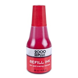 2000 PLUS Ink Refill for Self-Inking Stamps and Stamp Pads, Red, 0.9oz (032960)