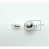 Silver Overlay Single Hole Magnetic Clasps CSF-515-10MM