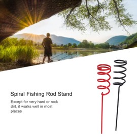 Spiral Rod Holder,Heavy Duty Spiral Fishing Rod Ground Support Stand Holder