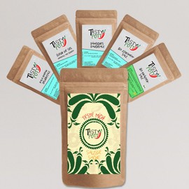 Tasty Pott Sample Sets 5 x 30 g Sample Size | Spices | Spice Mixes | For Barbecuing Cooking Baking | Gift Idea | Try | Various Sets (Tasty Pot Salty Thing Set 5 x 30 g)