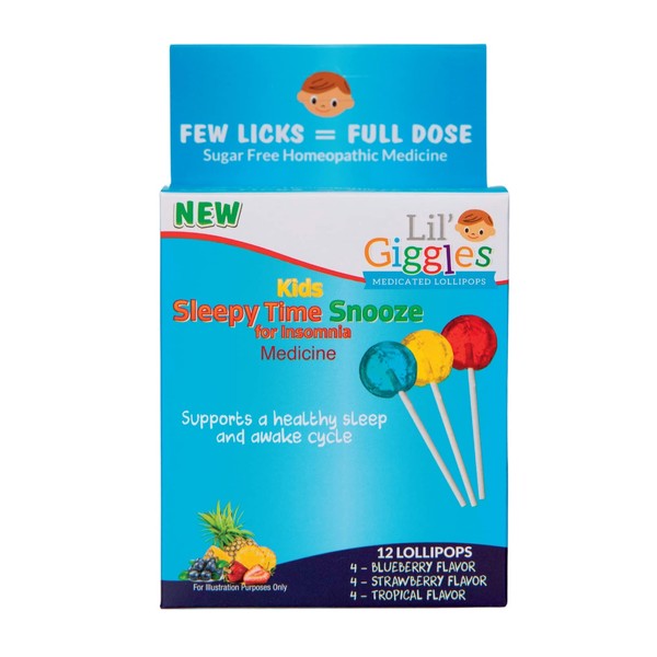 Lil Giggles Medicated Lollipops for Sleeplessness - Gentle Relief for