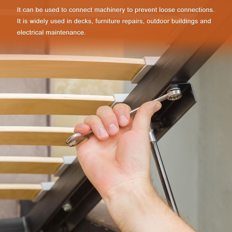 sourcing map 20 Pcs Spring Lock Washer, M8 Split Lock