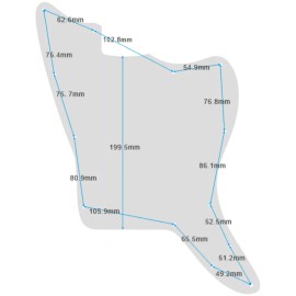 Unbranded Custom For Fender US Jazzmaster Blank Style Guitar Pickguard 4-Ply White Pearl