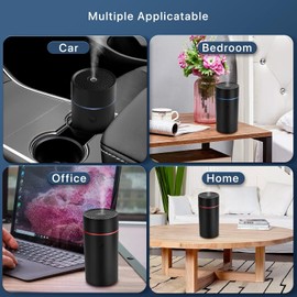 Difusor automático, mini nebulizador ultrasónico USB, aceite esencial, difusor para vehículo, aroma para automóvil, ambientador