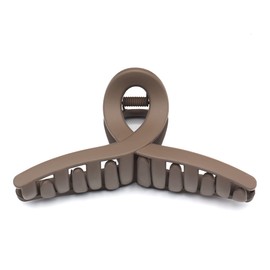 Large Hair Clip, Coffee, Secure, Hair Clip, Hair Accessory, Cute, Stylish, Korean Resin, 4.7 inches (12 cm) (Coffee)