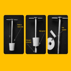 7 In 1 Per Set Manual Lab Punch Rubber Stopper Piercing Plug Hole Laboratory Drilling Tool