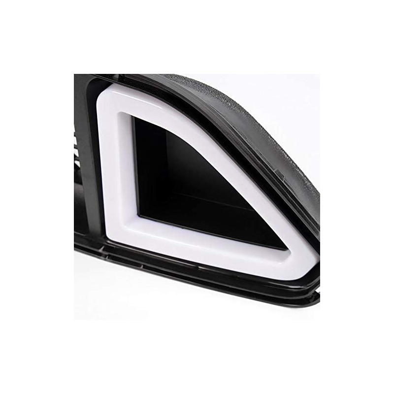 CHEDA Mesh Front Bumper Upper Hood Grille, Compatible With 2015-2017