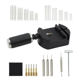 FunWorth 52 Stück Uhrenarmband Reparatur Werkzeug Set, für Armbandreparatur, Federstege, Stifte, Hammer inkl (Edelstahl), Uhrenpflege für Batteriewechsel, Größenanpassung, DIY Reparaturen
