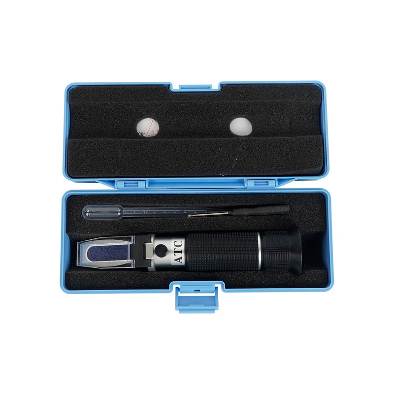 NANBEI 4-in-1 Antifreeze Coolant Refractometer,（Copper ）CNC Machine coolant Refractometer for