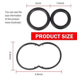 Titgoes Hydroboost Repair Kit, Rubber Hydro Boost Rebuild Seal Kit, Seal Leak Repair Kit 2771004, Compatible with Ford Dodge (Black)