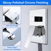 SKOWLL Shower Valve Kit Polished Chrome 3-Way Shower Mixing Valve