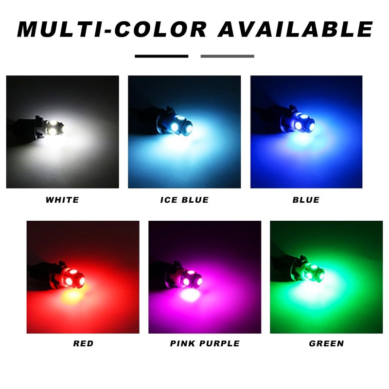 BWBWND 10 PCS LED Light Bulb for Car, Super Bright