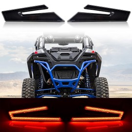 SAUTVS RZR PRO LED Tail Lights 20-25, Smoked Black LED Taillights Rear Lamps for Polaris RZR PRO XP XP4 2020-2025, RZR PRO S S4/RZR PRO R/RZR TURBO R R4 2022-2025(One Pair, Replace #2415177, 2415178)