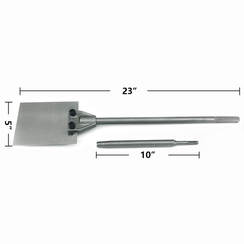 SPKLINE 5 Inch Wide SDS Floor Scraper Set Tile &