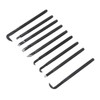 jerss 9Pcs Bonsai Tree Tool Set Drawing Knife Shaping Scraping