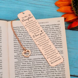 Easter Basket for Daughter Teen Girls, College Girls Easter Gifts, Daughter Bookmark, Daughter Gifts from Mom, Birthday Gifts for Daughter Stepdaughter Grown Daughter, Bonus Daughter Gifts