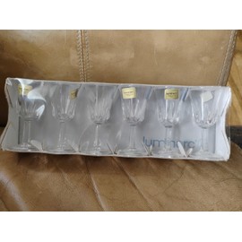 Luminarc Rare Vintage Luminarc Regency Goblets Lead Crystal Wine Glasses Set of 6