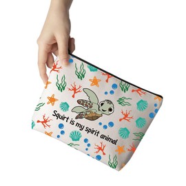 MNIGIU Nemo Dory Cartoon Merch Squirt Lover Gift Squirt is My Spirit Animal Makeup Bag for Squirt Lover (Squ-irt Spirit Bag)